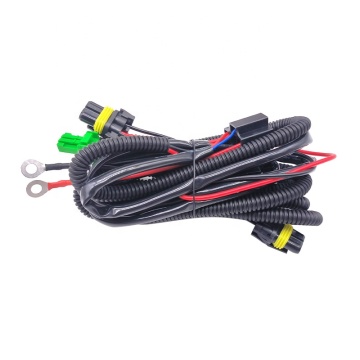 สายรัดสายไฟยานยนต์พร้อมลวด R-agling 10Awg และกระบวนการจีบสำหรับสวิตช์ไฟหมอก