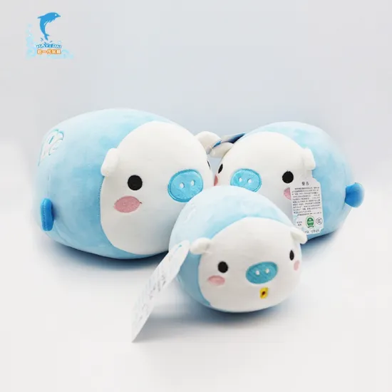 ICTI factory wholesale plush egg-shaped animal soft pig toy