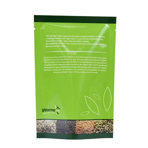 compost compostable kraft packaging for flower seed bag