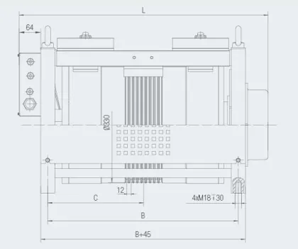 Diana series permanent magnet synchronous gearless motor