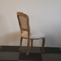Solid Wood French Rattan Back Dining Louis Chair