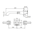 Triumph Wall Mount Basin Mixer