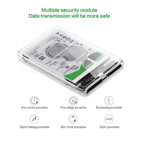 USB-C 3.0 Hard Drive Disk Enclosure Case