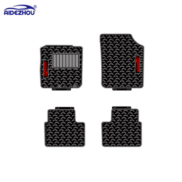 All Weather Used Waterproof Tear Resistant Full Set Latex Car Floor Mats Fit For RENAULT KWID 2017 With Logo