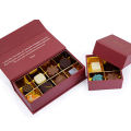 Caixa de embalagem de luxo de chocolate personalizada feita à mão