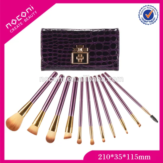 High quality 11pcs Naked beauty products foundation makeup brushes with good quality manufacturer China