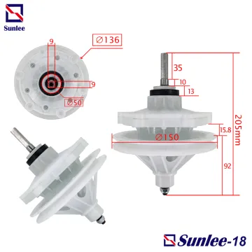 Washing machine square shaft gearbox