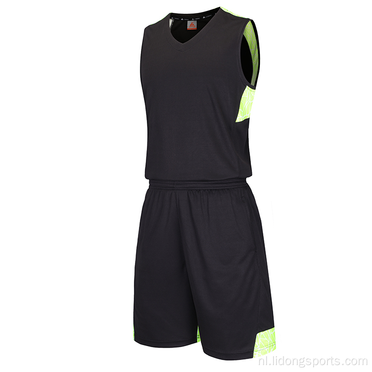 Lidong basketbaltanktop en basketbal shorts groothandel