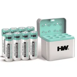 8PCS 1.5V AA Rechargeable Lithium Batteries