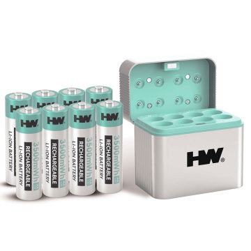 8PCS 1.5V AA Rechargeable Lithium Batteries