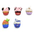 Πολύχρωμο Simulation Ice Cream Flat back Resin Cabochons Food Fit Phone Decoration Scrapbooking DIY Αξεσουάρ μαλλιών