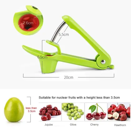 Cherry Stoner Seed Remover: Heavy Duty Olive Pitter Seed Remover