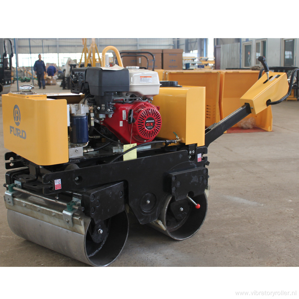 Double Drum Walk-behind Soil Compactor Asphalt Roller