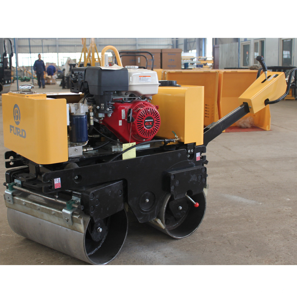 Double Drum Walkbehind Soil Compactor Asphalt Roller
