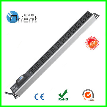 1.5U 12 ways C19 type PDU with circuit breaker