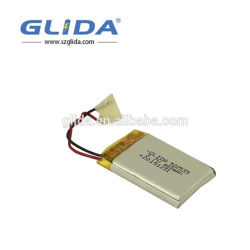 customizable 3.7v rechargeable 400mah Li-polymer battery