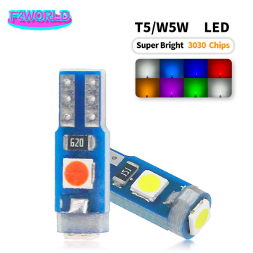 Factory Direct T5 Car Auto Dashboard LED Super Bright White Bulb 12V DC