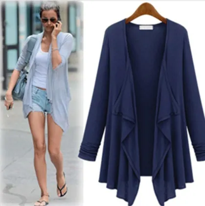 Il nuovo europee e americane tempo libero stile di moda del cardigan sottile selvaggio cappotto del maglione coat