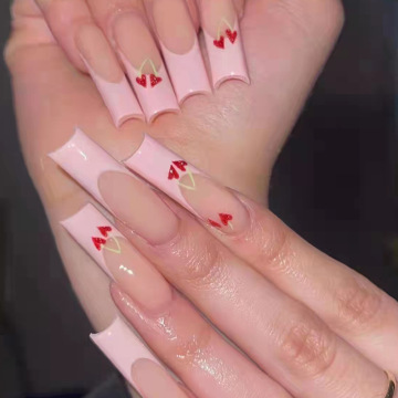 Wholesale French Sweet Style Artificial Nail Tips for Professional Manicure Salons