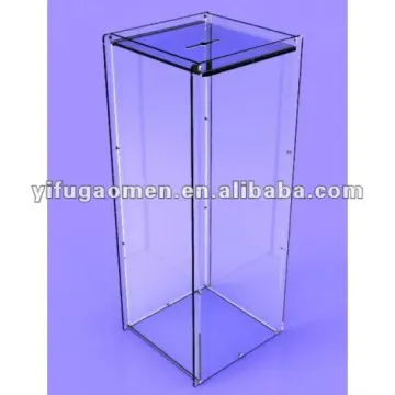 Clear Acrylic Donation Box Poll Collection Box Ballot Box