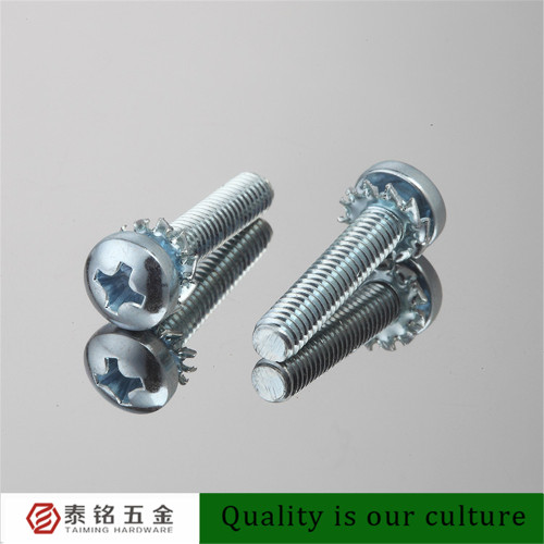 Hot Sales Alternative for Bright Zinc Plated Steel Pan Head Sems Screw for Electrical Appliances