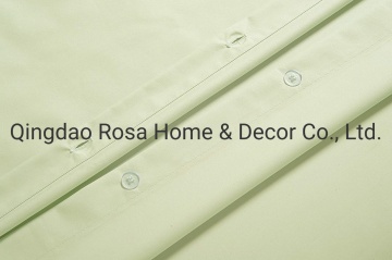 Mint Green Organic Percale Duvet Comforter Cover Set