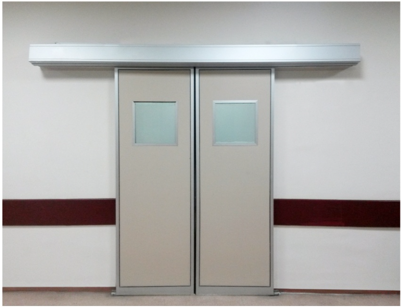 Medical stainless steel electric sliding clean double door