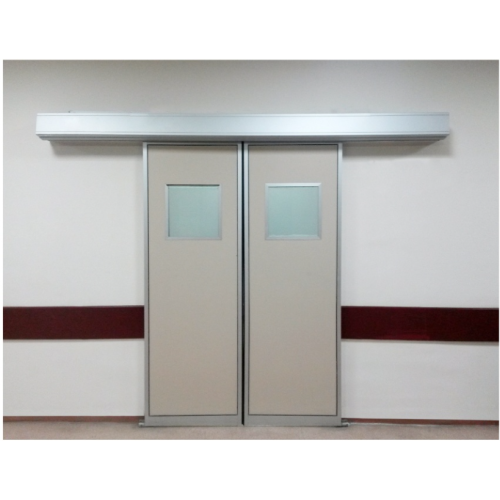 Medical stainless steel electric sliding clean double door