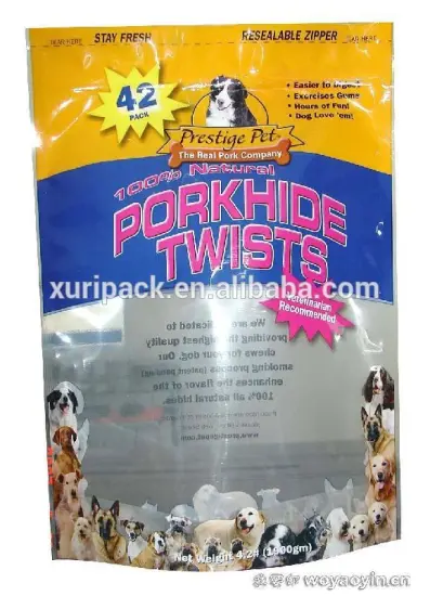 Aluminum foil stand up plastic packaging pouch