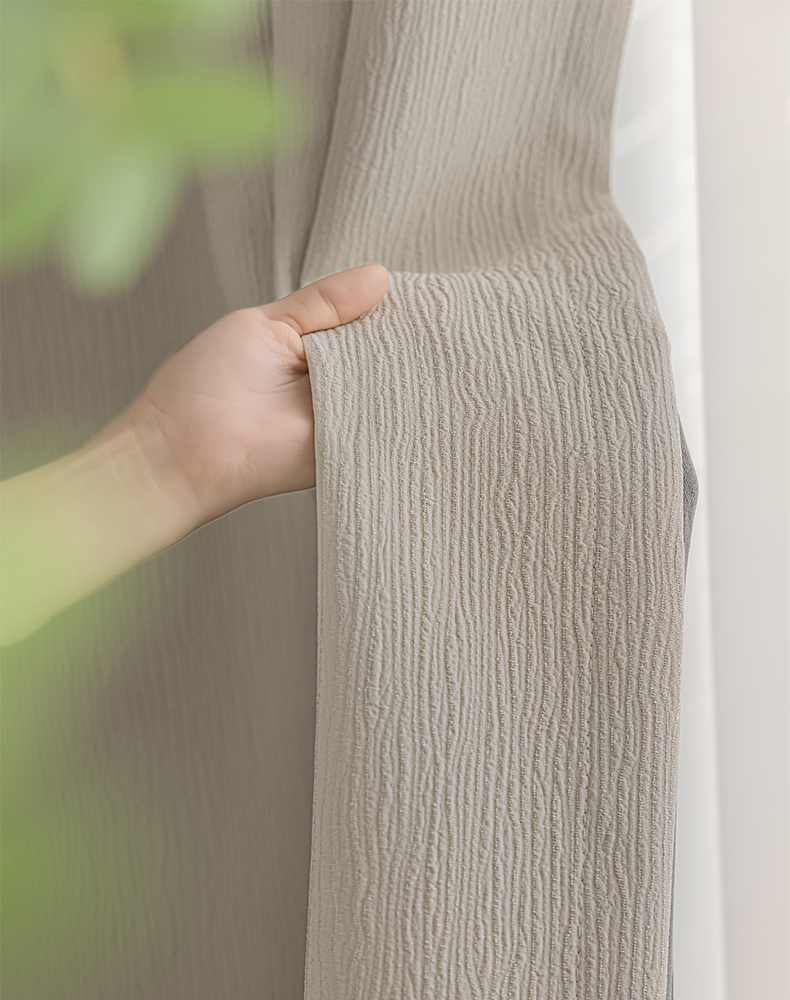 Tree texture style Jacquard Curtain