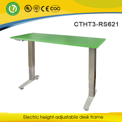 Deluxe height adjustable computer table split level adjustable computer