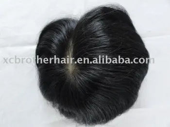 Hot sale 100% human hair men's toupee with french lace