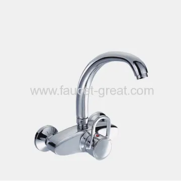 Wall-mounted Single Lever Sink Faucets 