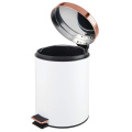 Rose Gold Lid Waste Pedal Bin