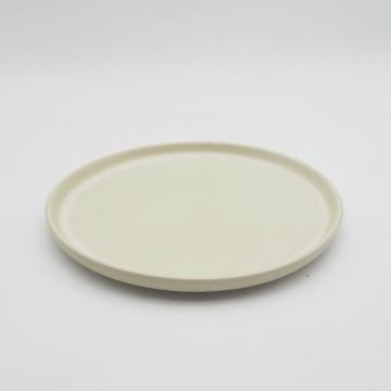 Beige TableWares Set Steinzeugdinnerset, schöne Farbkeramik -Steinzeug -Abendessen Set