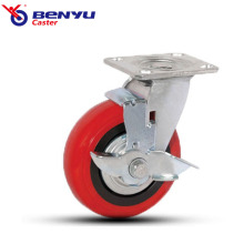100 mm 200 mm Industrial Heavy Duty Pu Caster