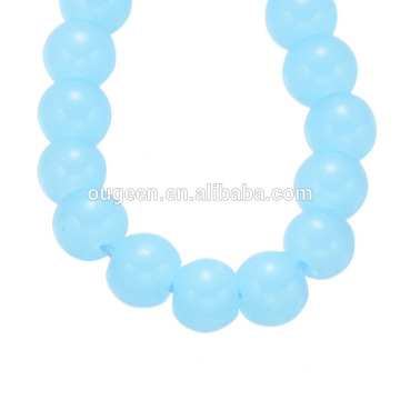 Wholesales Sea-Blue Color Bead Loose Square Glass Beads