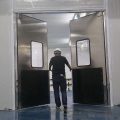 Double active swinging doors