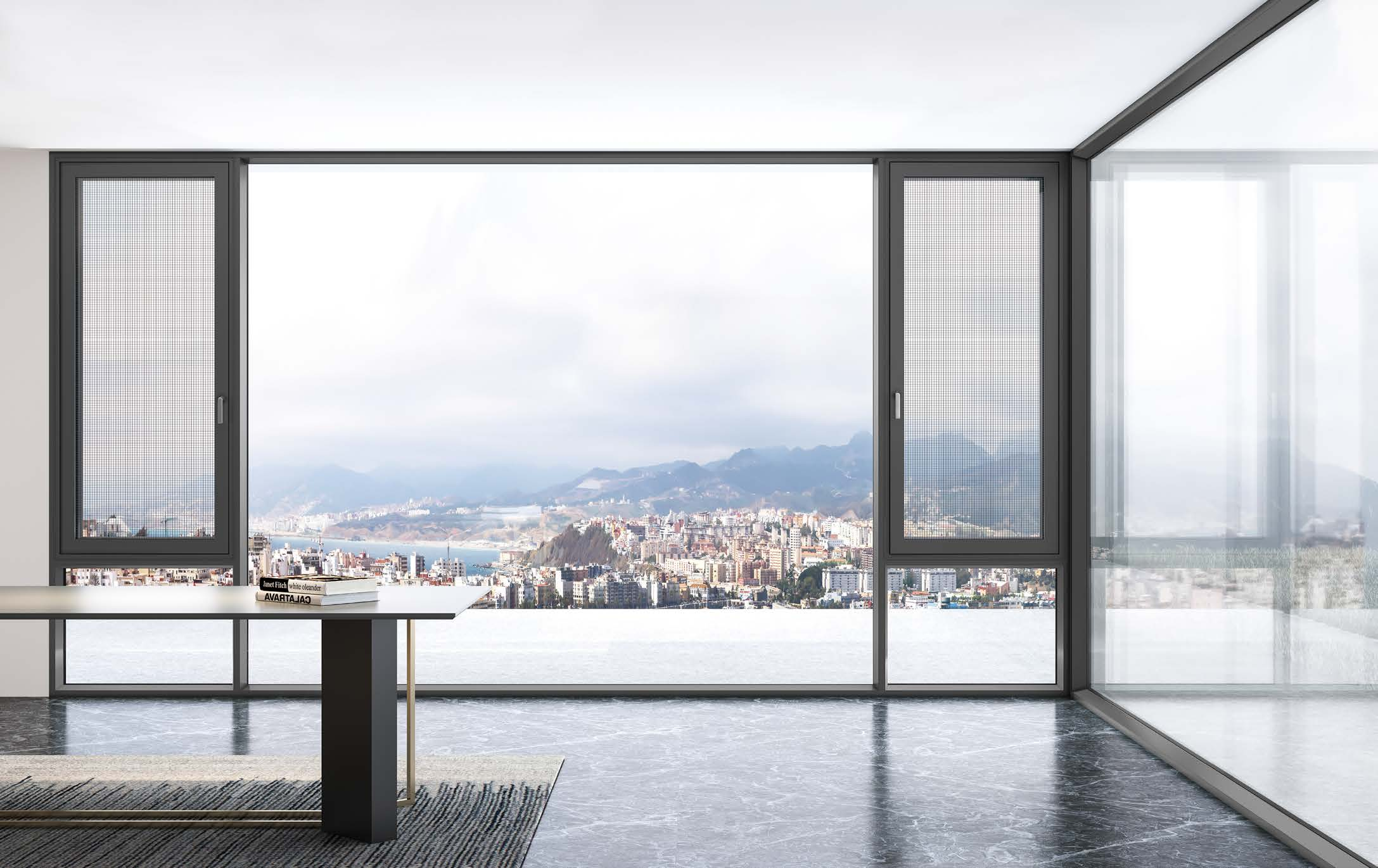 Double inward-opening micro-ventilation Windows (2)