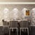 big size choc decorative indoor emboosed wall sticker
