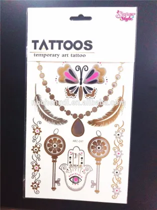 SUPER STYLE Skin Jewelry gold foil tattoo sticker