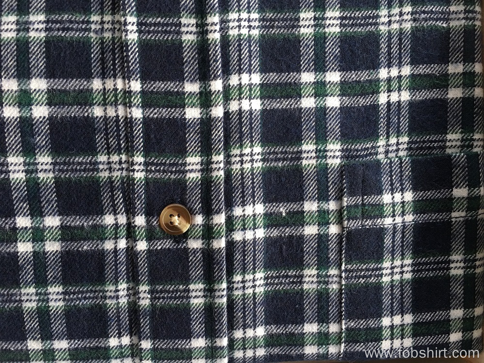 Top Quality Flannel Fabric Business Shirt