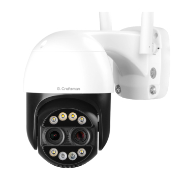 GW-PS6FVD-M4X 4K Binocular Wireless WiFi IP Camera with 4MP Dual Lens, 8X Zoom, SD Card, and Auto Tracking