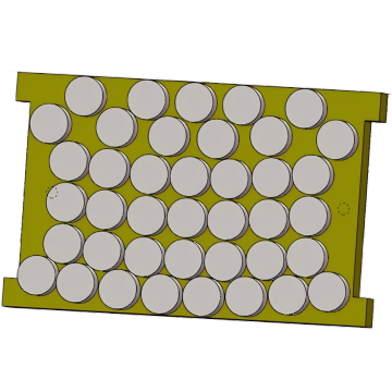 High-speed braking friction plate (powder metallurgy)
