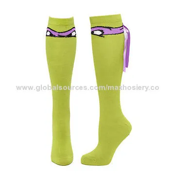 Teenage Mutant Ninja Turtles Purple Mask Knee High Socks