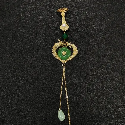 Ancient Style Ruyi Pearl Brooch for Corsage and Cufflinks