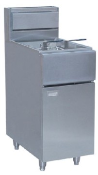 free standing gas fryer single tank double basket gas deep fryer