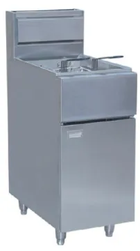 free standing gas fryer single tank double basket gas deep fryer