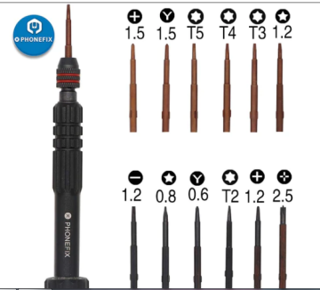 12 IN 1 Precision Screwdriver Set Replaceable Bits Phone Opening Tool