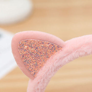 Warm Unicorn Headphones for Girls Winter Fur Ear Muffs For Women Winter Accessories Ear Cover Warmers Women Christmas Headband